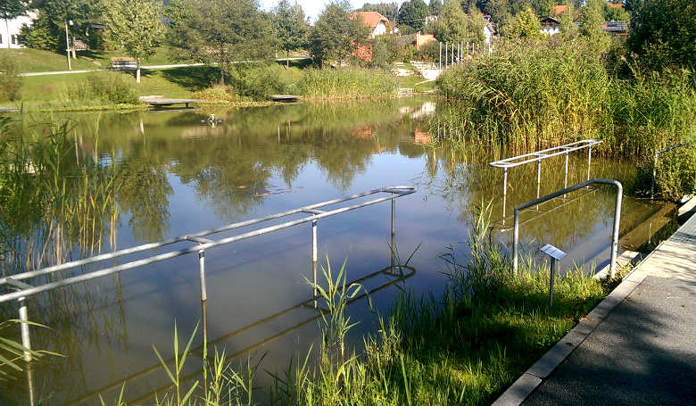 Kneippanlage im Kurpark Bischofsmais.