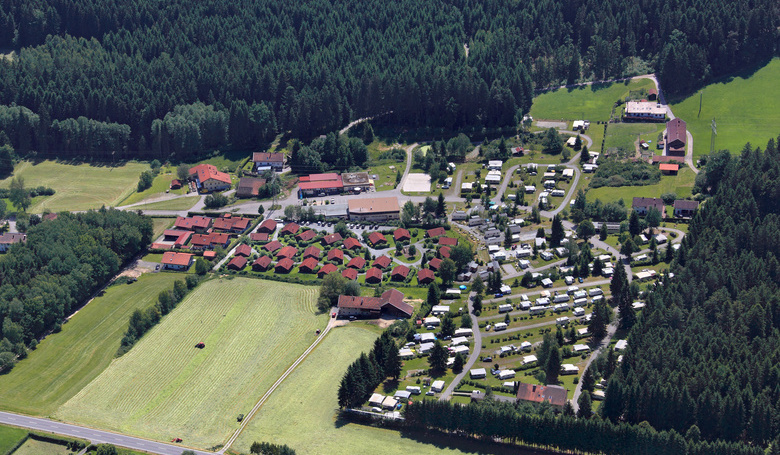 Luftbild auf den Park 