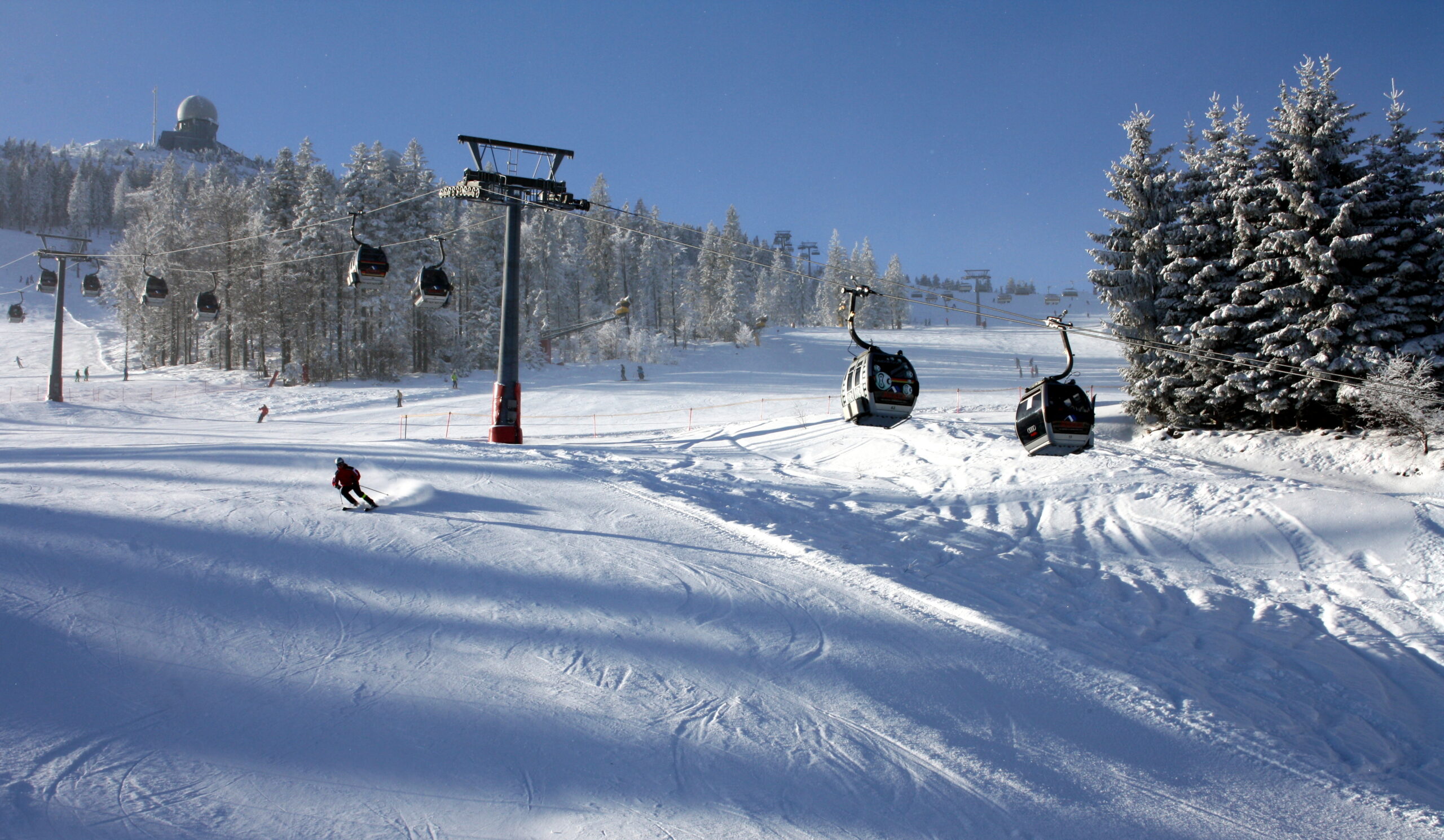 Gondel am Großen Arber im Winter