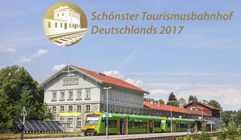 Schönster Tourismusbahnhof Deutschlands 2017.