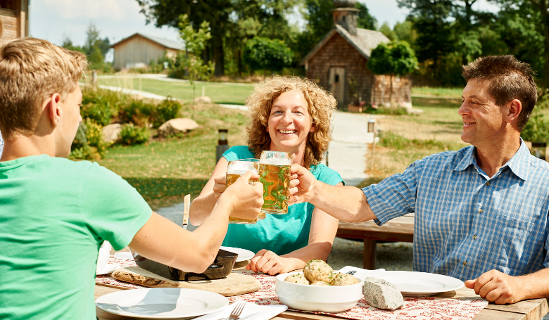 Biergarten im ARBERLAND BAYERISCHER WALD