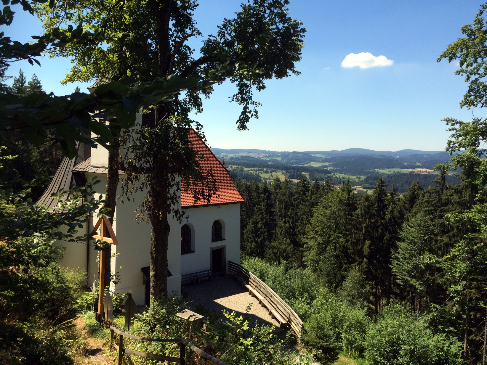 Ausblick von der Wallfahrtskirche Frauenbrünnl