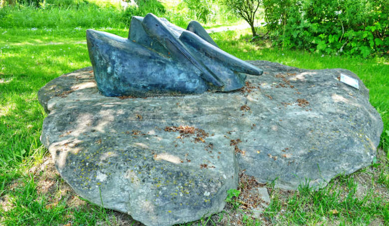 Skulptur Pelikane am Anger in Zwiesel