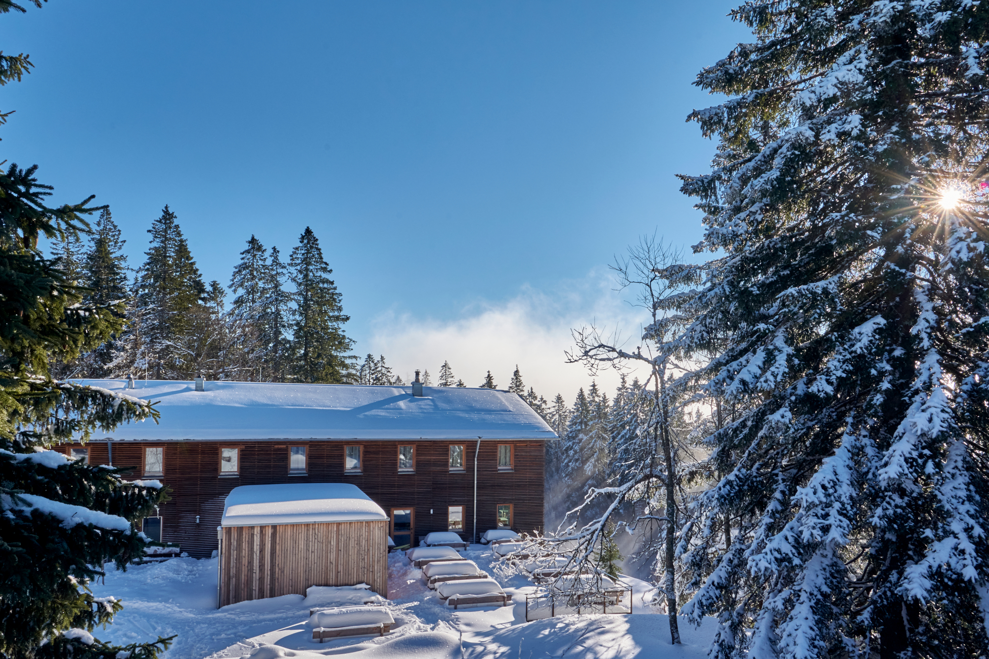 Schutzhaus am Großen Falkenstein im Nationalpark Bayerischer Wald