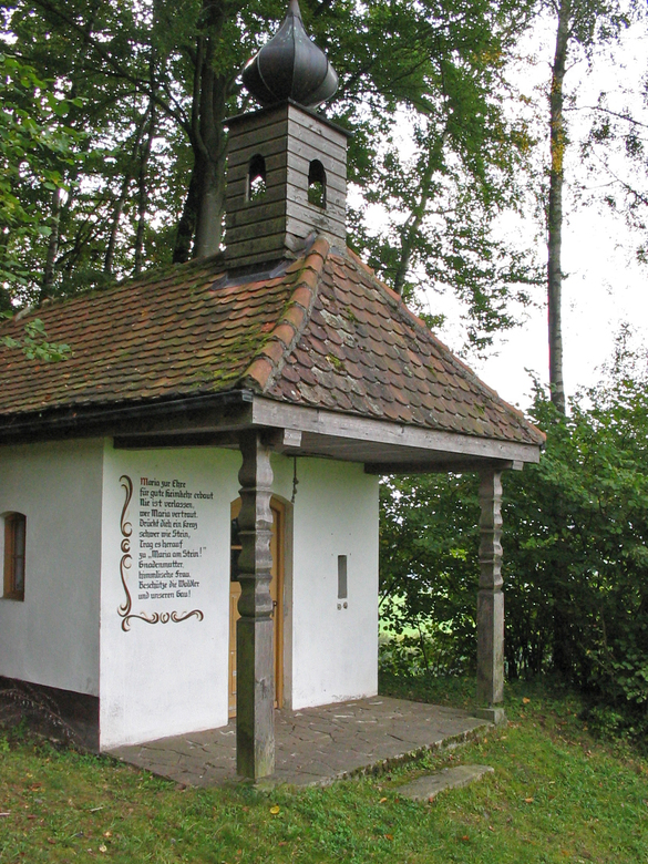 Die Kapelle Maria am Stein in Böbrach - ein beliebtes Wanderziel.