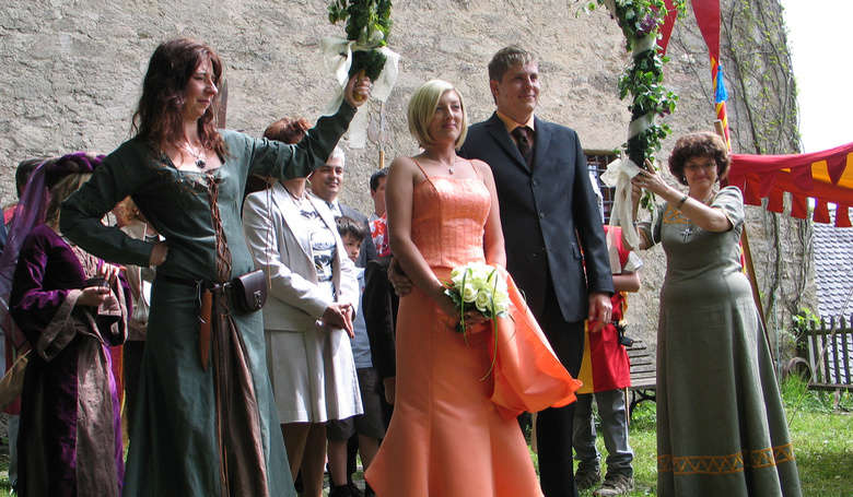 Heiraten auf der Burg Weißenstein.