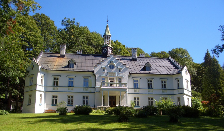 Blick auf das Schloss Buchenau.