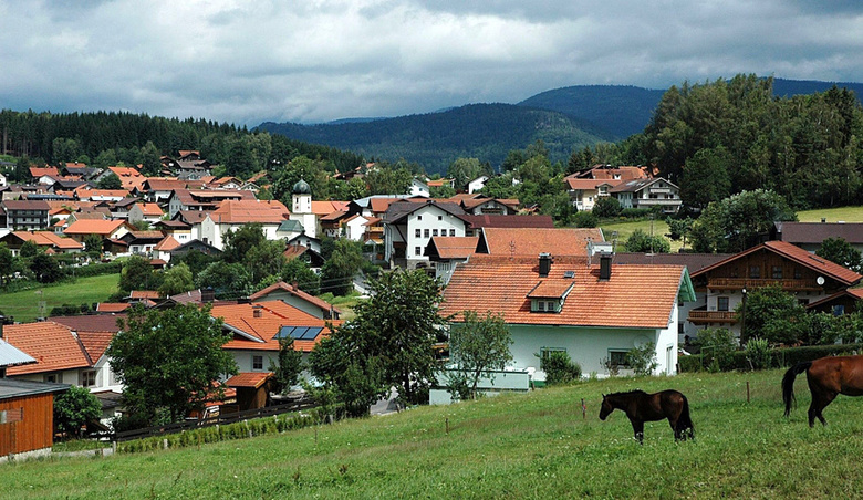 Blick auf Langdorf